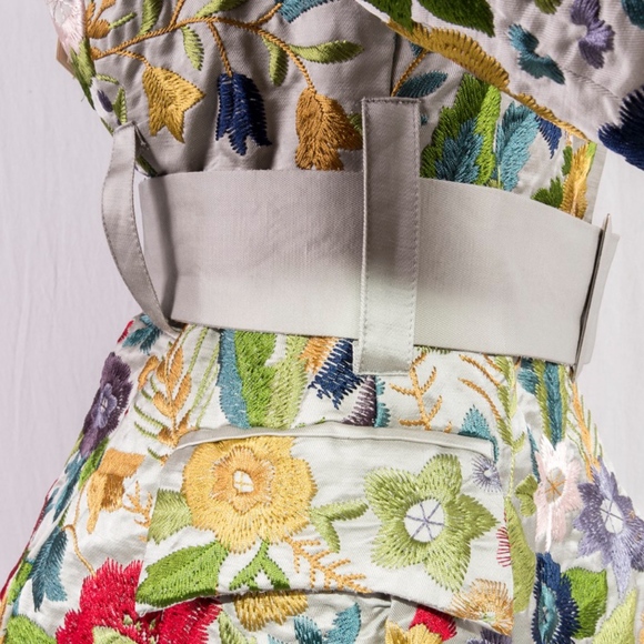 NWT JOHNNY WAS COAT Biya English Garden Florals womens runway couture - Picture 4 of 8